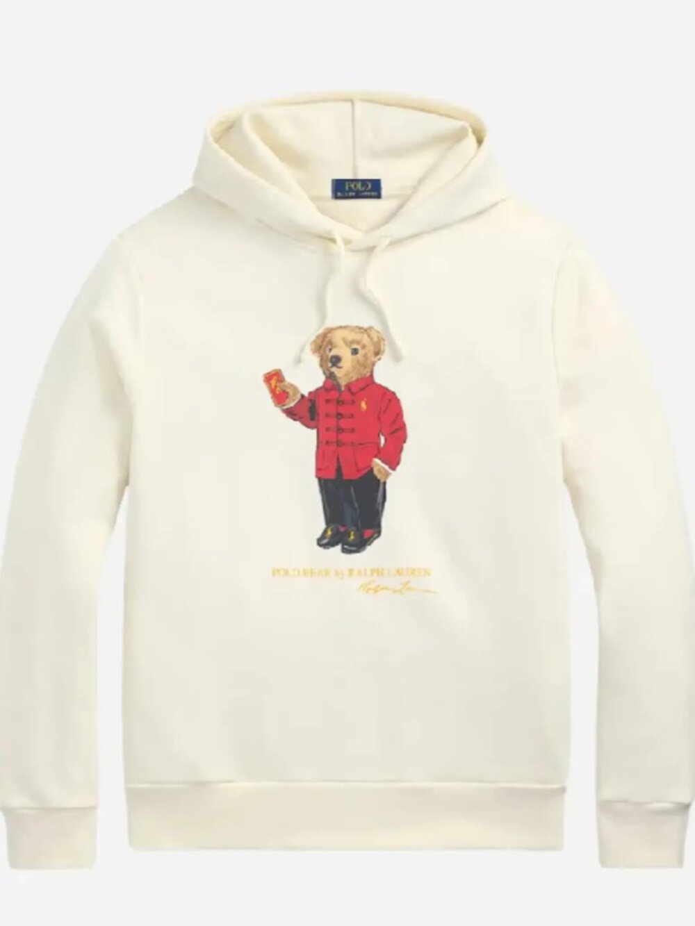 NEW POLO RALPH LAUREN Lunar New Year Polo Bear Hoodie Beige 3XB MSRP: $188 - Picture 3 of 4
